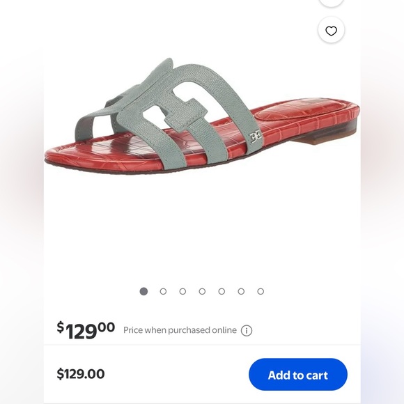 Sam Edelman Gray and Red Sandals Size 8.5 - Picture 3 of 8